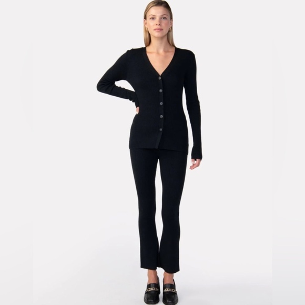 Sanctuary Women’s Knit Ribbed Ankle Skimmer Pant XXL Black